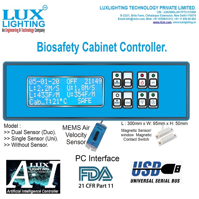 Biosafety Cabinet Controller  2021